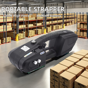 Máquina de bandas de flejado con pilas eléctrica portátil, ancho de correa de 13-16mm para latas de Ropa Química para alimentos y bebidas incluidas - Product Image 3
