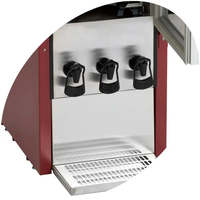 Distributeur de vin réfrigéré TEFCOLD DKS95 Bag-in-Box avec robinet, intérieur en acier inoxydable, finition rouge +3°C +9°C, réfrigérant R600a 4