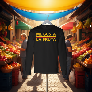 Camiseta de manga larga con diseño de político divertido de España, Me Gusta La Fruta - Product Image 1