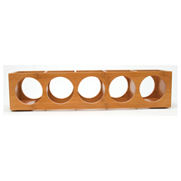 Récipients de stockage de bouteilles empilables en bambou durable à 5 bouteilles Support de stockage au sol Casier à vin