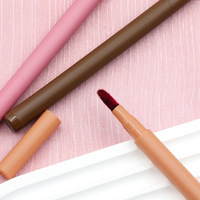 Crayon à Lèvres Liquide Vegan Effet Mat Longue Tenue Imperméable Rose pour Maquillage des Lèvres – Stylo Teintant Contour des Lèvres Marque Privée