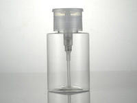 Flacon pompe à pression sécurisé pour l'acétone, 150 ml, 180 ml, pour dissolvant de vernis à ongles, maquillage, conteneur vide en PET rechargeable pour alcool