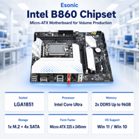 Carte mère ITZR Factory Bulk B860, chipset Intel, socket LGA1851, compatible avec les processeurs Core Ultra.