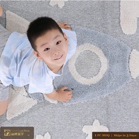 Tapis d'enfants nordique haut de gamme LandScopeTech, tapis de chambre d'enfant tissé Wilton, tapis de jeu Montessori pour enfants