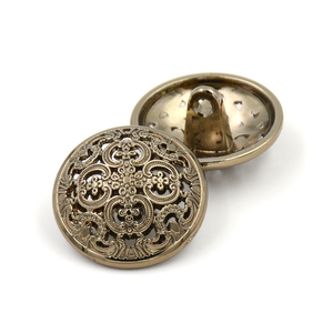 Phong Cách Cổ Điển Hoa Mô Hình Vòng Chân Cổ Bạc <span class=keywords><strong>Bronze</strong></span> Màu Hợp Kim Nút Cho Quần Áo Trang Trí - Product Image 6