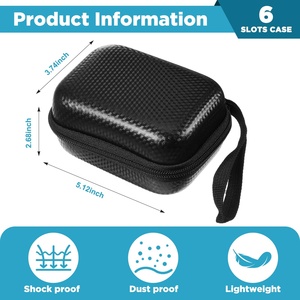 6-slot Logo tùy chỉnh EVA Peptide hộp đựng cho lọ <span class=keywords><strong>10ml</strong></span>, bộ làm mát Peptide chống nước chống sốc & hộp lưu trữ mẫu phòng thí nghiệm - Product Image 3