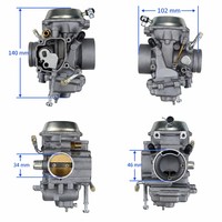 Rakitan Mesin Dapat Disesuaikan PD34J-1 400 425 325 330 550 300 335 500 Model Karburator Pengganti Motor Performa Tinggi