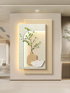Crème Vent Solide <span class=keywords><strong>Grès</strong></span> Avancé Sens Couloir Couloir Mural Salon Canapé Fond Mur Art Porche Peinture Décorative - Product Image 3