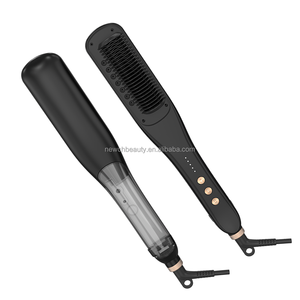 เครื่องหนีบผมดูแลเส้นผมที่บ้าน แปรงไฟฟ้าร้อน ปรับอุณหภูมิได้ สำหรับ<span class=keywords><strong>ผม</strong></span>หยิก พร้อมฟังก์ชั่นอบไอน้ำ บำรุงเส้นผม เพิ่มความเงางาม และเพิ่มวอลลุ่ม - Product Image 2