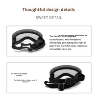Nouvelles lunettes pour animaux de compagnie JXANRY pour chiens de petite/moyenne taille - Matériel TPU, lunettes de protection coupe-vent et imperméables, lunettes de soleil tendance pour
