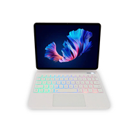 Clavier magique avec pavé tactile multi-touch pour iPad Air 4e/5e génération et Pro 11 pouces avec touches rétroéclairées BT 5.2 Charge Type-C