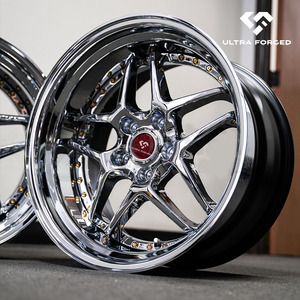 2- und 3-teilige Chromfelgen mit Tiefbett für Blitz 03, Passend für 350Z G35 Supra RX7 NISSAN SILVIA S15, Größen 17 18 19 22 Zoll - Product Image 3