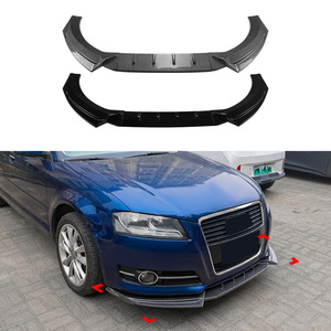 Lèvre de pare-chocs avant Amp-Z en fibre de carbone, finition mate, pour Audi A3 8P 2008-2012 - Product Image 1