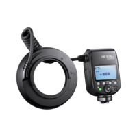 Godox Macro MF-R76 C/N/S TTL Makro-Ringblitz TTL HSS mit Eingebautem Modellierlicht LED-Ringblitz für Sony Canon Nikon Kameras