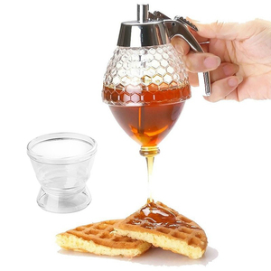 Distributeur de miel de sirop de cuisson en plastique de haute qualité de 200ml avec support de rangement pour vaisselle de <span class=keywords><strong>cuisine</strong></span> - Product Image 6