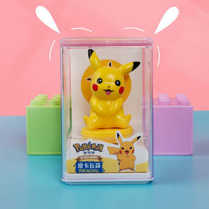 Figura <span class=keywords><strong>de</strong></span> Pokémon <span class=keywords><strong>de</strong></span> Plástico Auténtica, Pikachu, Slowbroo, Eevee, Snorlax, Juguete Coleccionable, Decoración, Regalo - Product Image 1