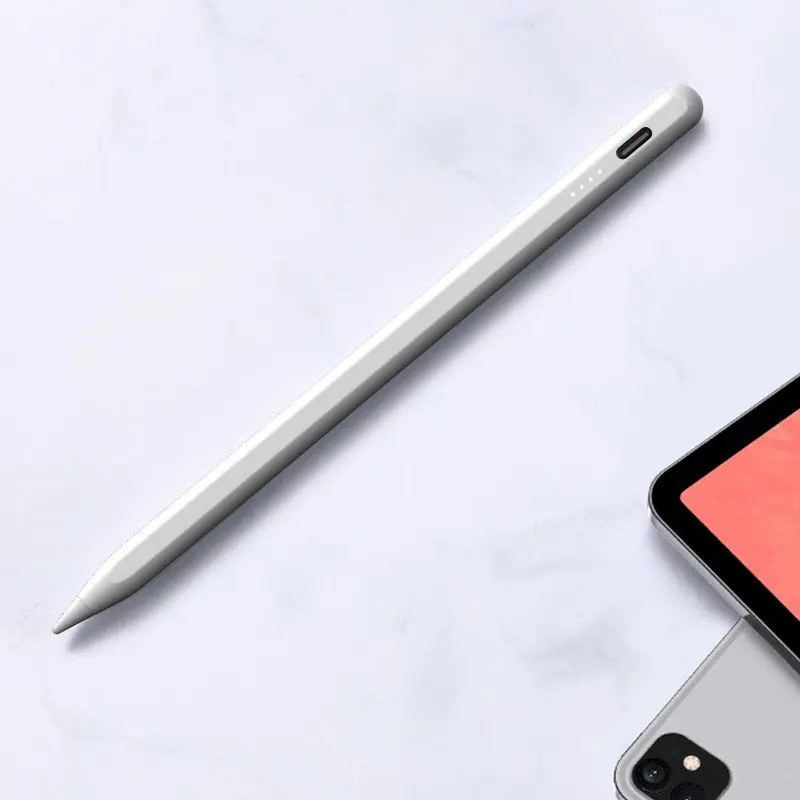 أقوى عروض بيع 2024 قلم ستايلوس اللمس رفض راحة اليد لأبل آيباد مع وصلة USB قابلة لإعادة الشحن طرف القلم الخاص بشاشة اللمس