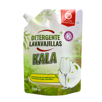 Pochette imprimée personnalisée avec bec de recharge de savon liquide emballage sac de détergent à lessive en plastique avec poignée