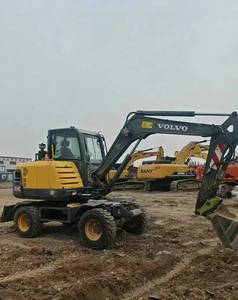 Excavadora de Ruedas Usada EW60C de 6 Toneladas en Oferta, Equipo de Construcción Hidráulico Diésel para Movimiento de Tierras - Product Image 4