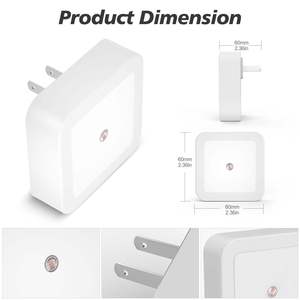 Luz Nocturna Infantil de 0.5W con Sensor Automático de Oscuridad, Enchufable, Material ABS Cálido para Habitación Infantil, Dormitorio, Baño, Guardería - Product Image 4