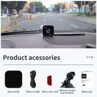 Compteur de vitesse GPS d'affichage tête haute HUD universel Portable pour voitures OBD2 Bluetooth température de l'eau pour ordinateur de conduite