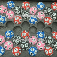Boules de loto et de bingo utilisées pour divers jeux de bingo en loterie, avec impression six faces qui ne se décolore pas et est durable