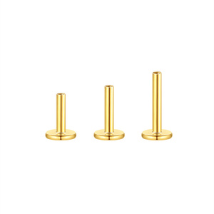 Pendientes de Mujer con Baño de Oro de 18K y Plata de Ley S925, Diseño Geométrico Liso en Forma de Marquesa, con Zirconia en Forma de Gota de Agua y Rosca Interna - Product Image 4