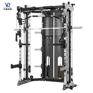 YG Fitness equipo de gimnasio comercial fuerza hogar multi Smith máquina entrenador funcional jaula de potencia para la venta