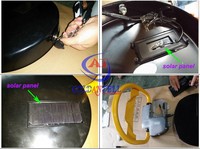 Verrou de stationnement automatique solaire étanche à télécommande, anti-collision, haute pression, 3 tonnes, à clé, pour les États-Unis et le Moyen-Orient
