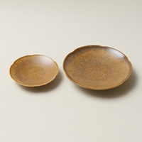 Assiettes en céramique vintage, service à thé de haute qualité, sous-verres, dessous de pot, porte-encens, assiettes à gâteau, vaisselle, assiettes en forme de pétale