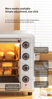 Four à convection KRON pour la maison et la cuisine, four à pain, à pizza et à gâteaux, 60L, électrique, pour la cuisson