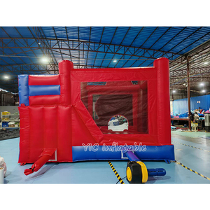 Comercial <span class=keywords><strong>Mario</strong></span> inflable Bouncer niños casa hinchable con tobogán Combo Comic Bounce House Jump Castle con soplador - Product Image 5