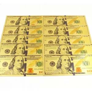 Banconota Finta da 100$ in PET con Foglia d'Oro 24K per Film, Spettacoli Teatrali, Giochi, Feste, Educazione ed Esposizione - Product Image 3