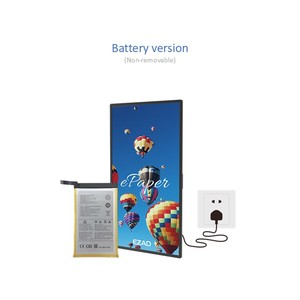 Pantalla de papel ecológico de larga duración 31,5, señal de parada de autobús con versión de batería, módulo de producto de tinta E - Product Image 4