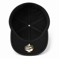 Gorra de béisbol de gamuza con visera curva, forro de satén, logotipo bordado 3D personalizado, pedrería y metal, al por mayor OEM Rico O Muerto