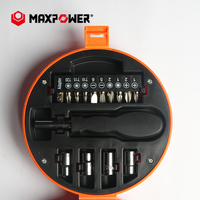 Kit d'outils de réparation de précision avec embouts de tournevis ronds et oranges Maxpower, 20 pièces