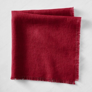 Wholesale 100% <b>Linen</b> Napkins Customizable Color Flax <b>Table</b> <b>Cloth</b> with Tassel Embroidery Handmade Hemstitch for Hotel & Wedding - Product Image 4