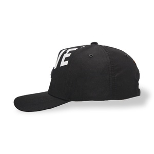 Cappellini Sportivi Personalizzati Economici in Cotone Nero, Stile Street Fashion, con Ricamo a 6 Pannelli, Traspiranti e Impermeabili, Vendita all'Ingrosso - Product Image 4