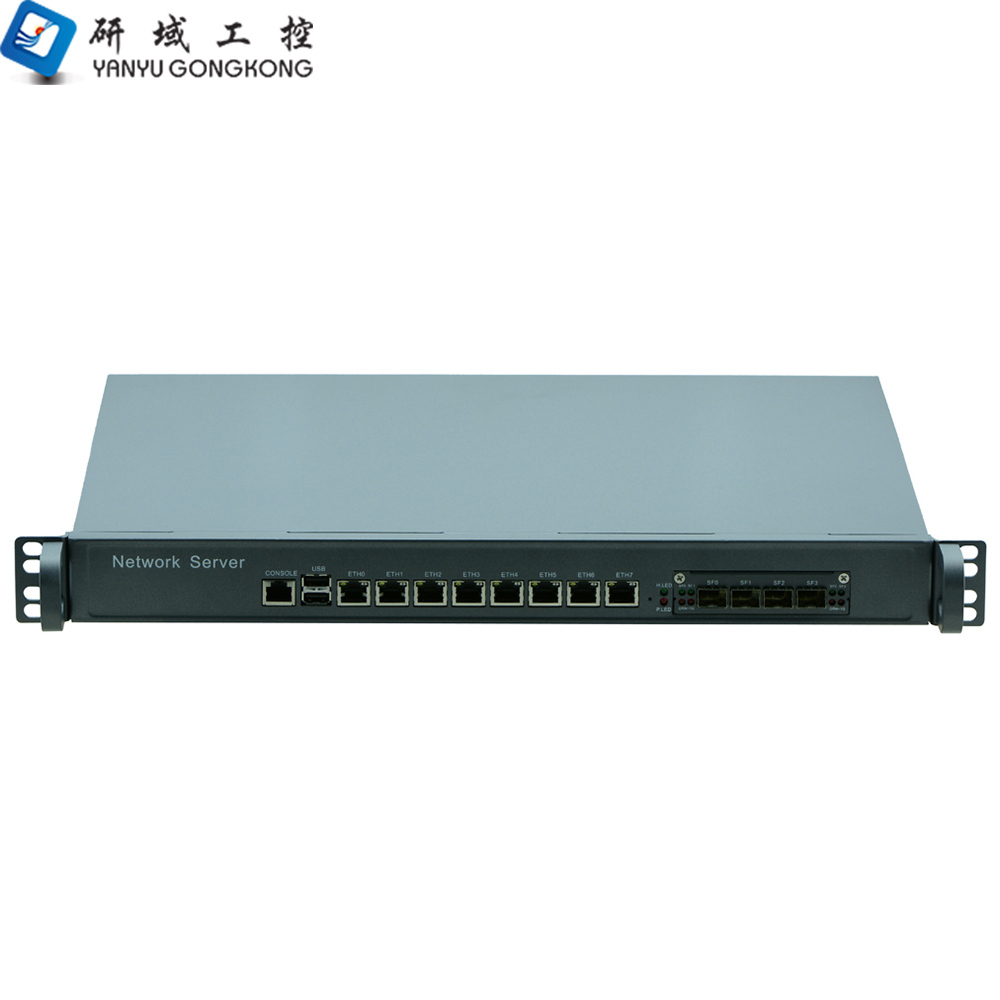 Intel LGA1150 1U Rack Mount Network Security Appliance pfSense Router With 8 LAN