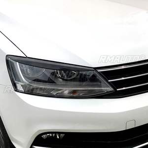 2 Piezas/lot Cubiertas Decorativas de ABS para Faros Delanteros (Cejas/Párpados) para Volkswagen VW Jetta MK6 Sagitar NCS 2010 2011-2018 Estilo Automotriz - Product Image 3