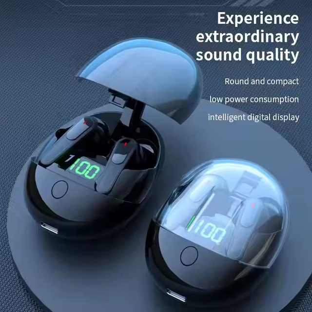 New Transparent Cover Color Bt 5.3 Pro One Tws Earphones Wireless Good Sound Mini Headset Earbuds In-ear Headphones
