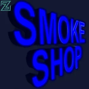 Panneau suspendu de boutique de fumée, décoration d'intérieur, lumineux led, lettre 3d, signes d'affaires d'extérieur