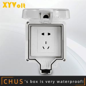 86-Type IP66 Prise ABS étanche pour l'extérieur Interrupteur étanche à la pluie Housse de protection spéciale Boîtier pour instruments électroniques pour le jardin - Product Image 2