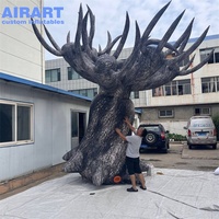 Grande sculpture gonflable d'arbre mort d'horreur, imprimée sur mesure, arbre nu effrayant gonflable pour la décoration de jardin de festival d'Halloween