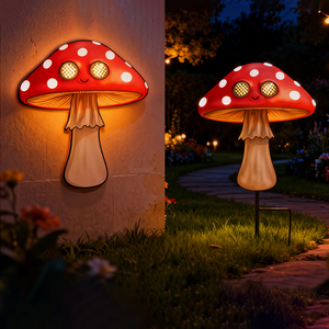 Luces Solares de Jardín con Forma de Hongo, Personalizadas por la Fábrica Yuandian, con Certificación FCC, para Cadenas de Supermercados, Decoración Artística para Exteriores - Product Image 2