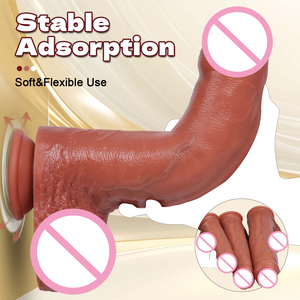Realistico Dildo Gigante Giocattoli Sessuali in Silicone a Doppio Strato Dildo Enorme Realistico Stimolatore Punto G per Donne Coppie Massaggio - Product Image 2