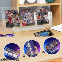 Présentoir de collection pour cartes gradées TCG, 3 emplacements, avec cadre classique PSAA, en verre anti-UV, pour cartes BGS/SGC, et étui de protection magnétique