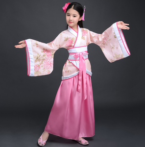 ชุดเต้นรำจีนแบบดั้งเดิมของเด็กชุดเต้นรำการแสดงบนเวทีชุดประจำชาติ - Product Image 4