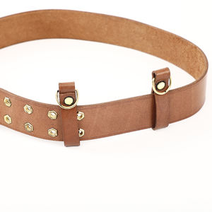 Cinture in pelle di mucca reale <span class=keywords><strong>marrone</strong></span> di alta qualità per controllo di sicurezza - Product Image 3