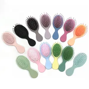 Candy Color Cheap Price Mini Baby Detangling Brush With Ultra-Sof Bristles Hair Straightener Brush Travel Size